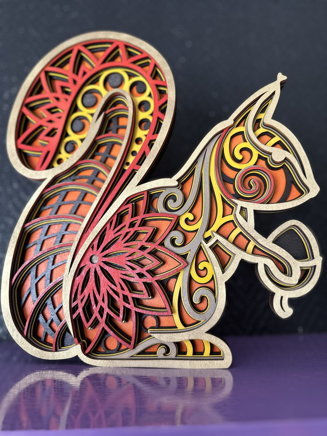 Ecureuil Mural Multicouche