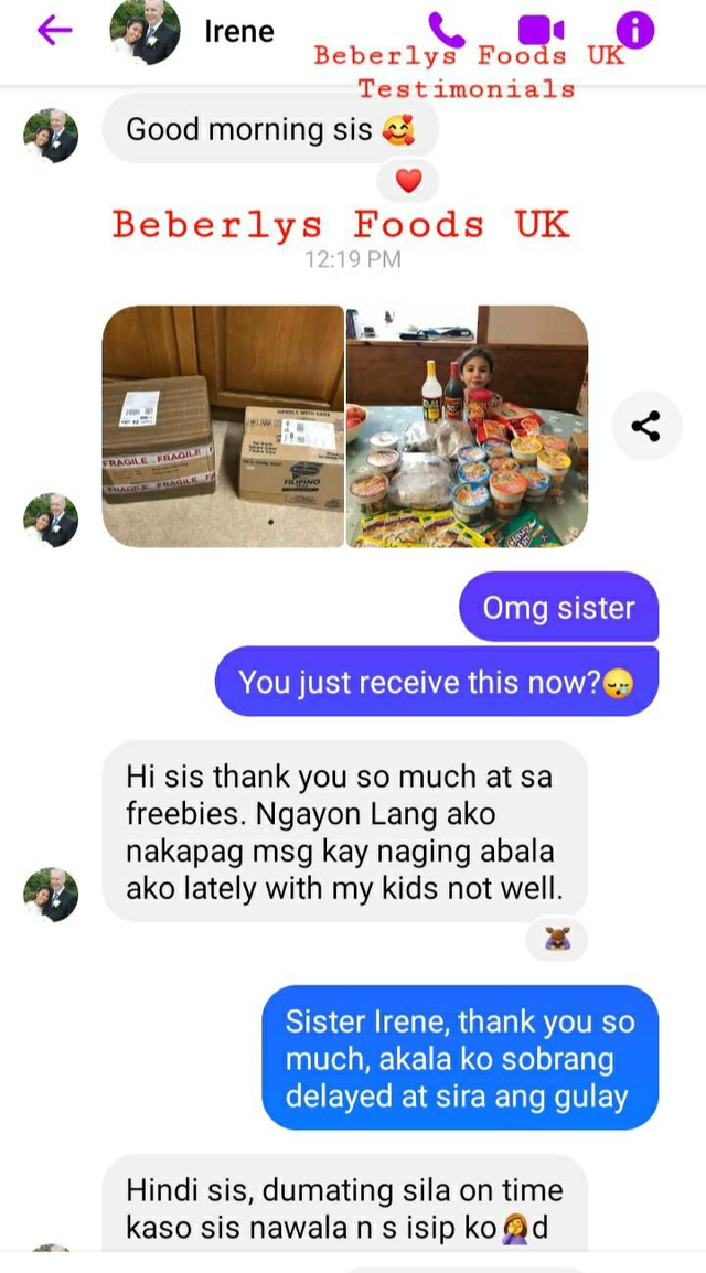 Customer Irene- Orkney( February 2023)