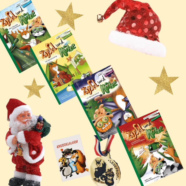 Weihnachtspaket "Zipfel und Mütze" incl. Leseprofi-Goldmedaille