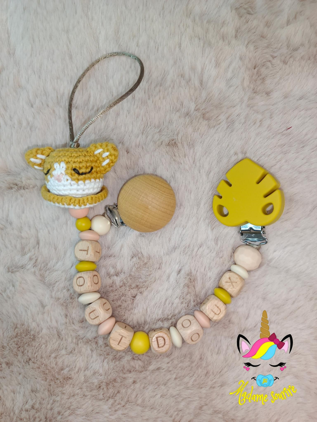 Attache doudou et tétine Crochet