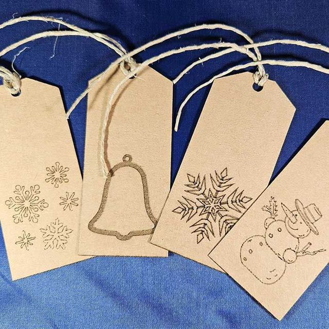 Geschenkanhänger Set (Schneemann)