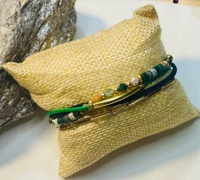 Cœur Libre COLLECTION LEONÂ,Agate Indienne