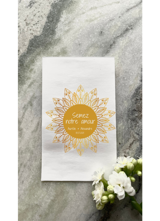 Sachet de graines &quot;Marine&quot; - Personnalisable