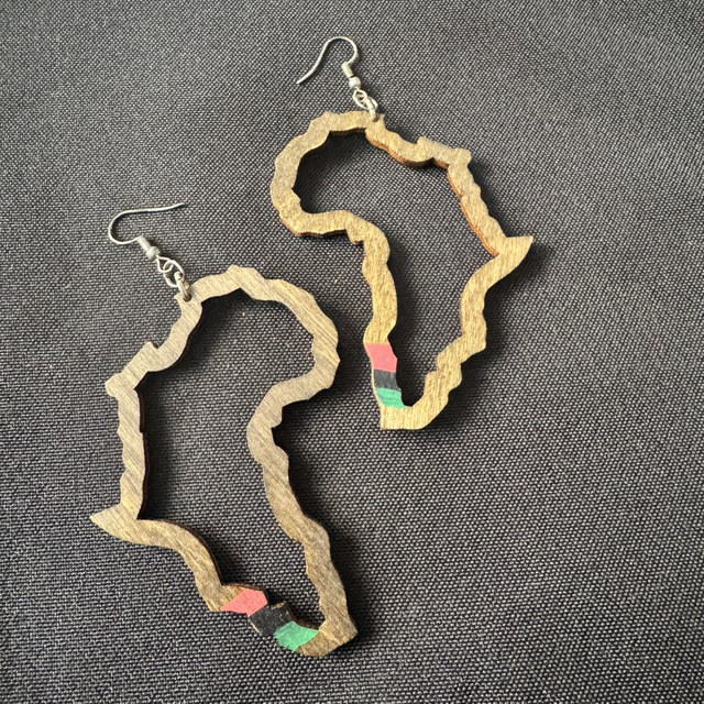 Pan African Outline Earrings 
