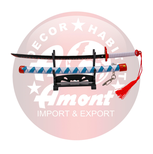 Llavero katana Demon Slayer de Rengoku Kyoujurou A11773, de 23.5 cm