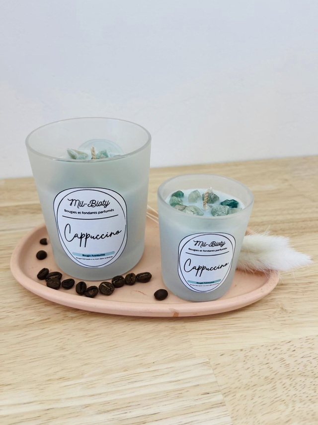 Bougie Aventurine : Cappuccino