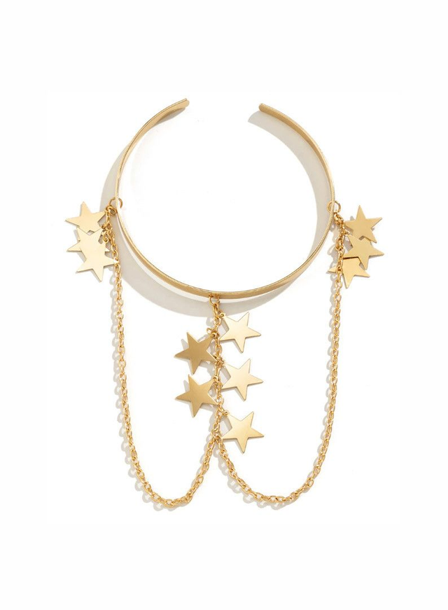 Bracelet de bras bohème étoiles or