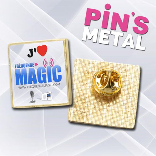 PIN'S METAL CARRE