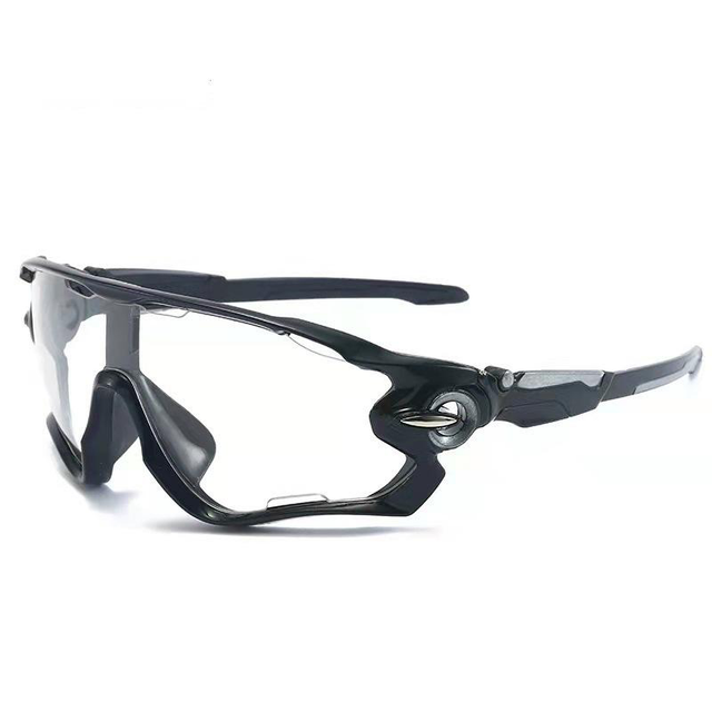 Cycling Glasses - Clear Lens - Black Frame