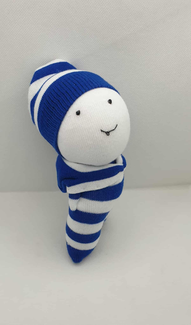 Doudou-chaussette Marin 