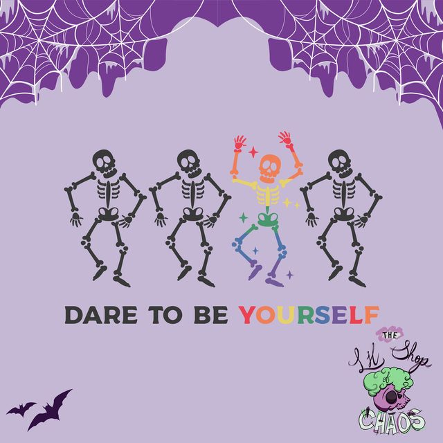 Dare to Be Yourself | Keyring, Pin or Phone Grip | 247