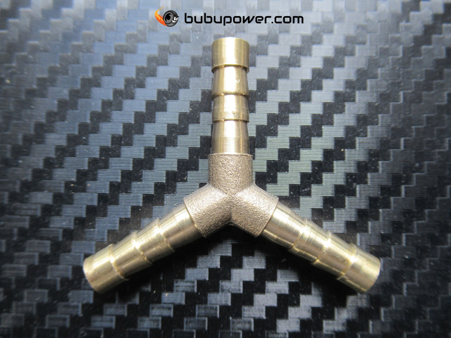 Y-Stück Schlauchverbindungsstutzen Messing / Schlauchverbinder