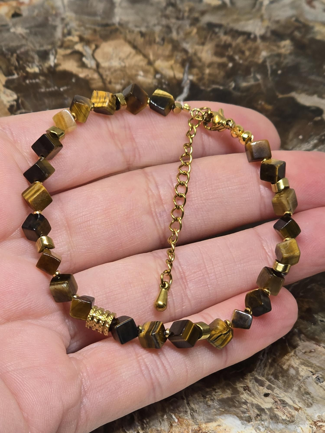 Bracelet Œil de tigre 0,4 x 0,4 cm