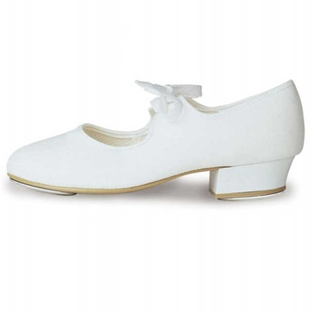 Baby/Mini/Junior/Pre-Teen White Tap Shoes