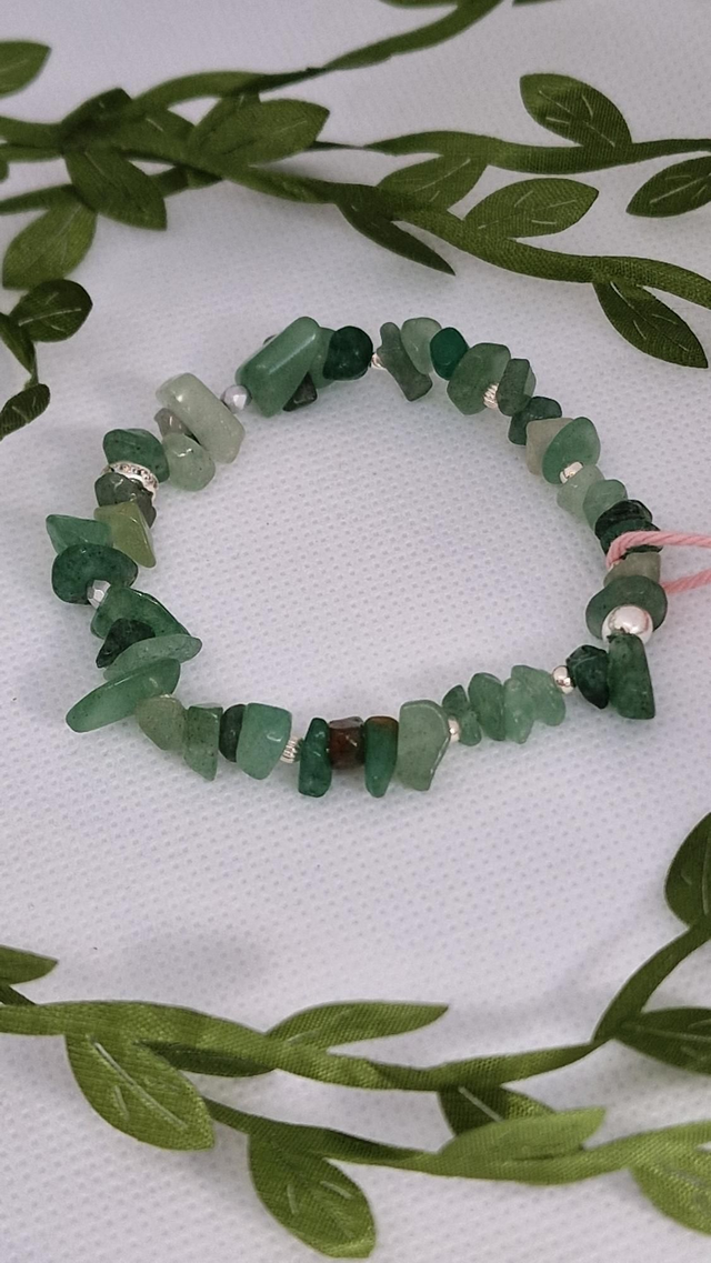 Bracelet Aventurine verte baroque