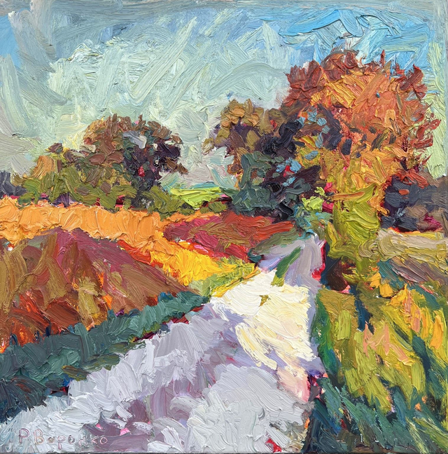 September – Öl auf Leinwand, 80 × 80 cm, 2026 | September