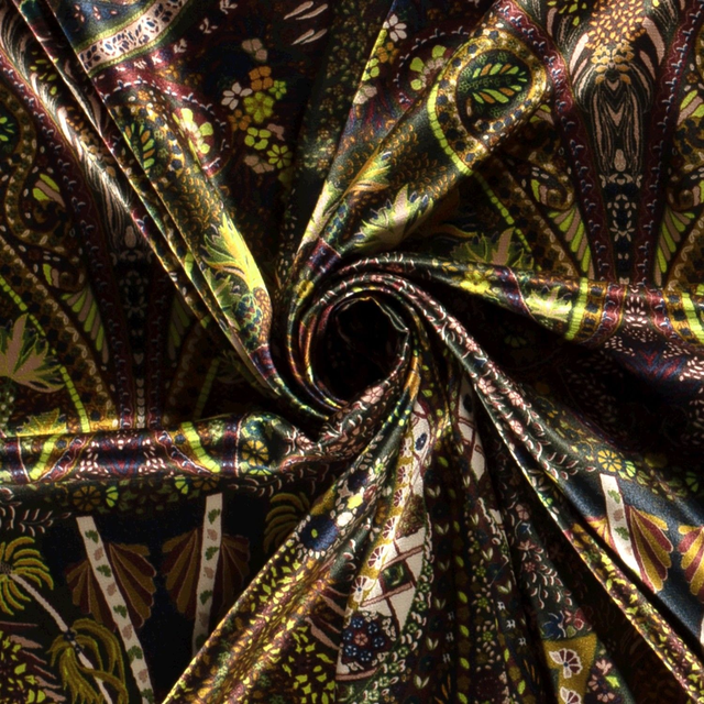 Satin Paisley marron