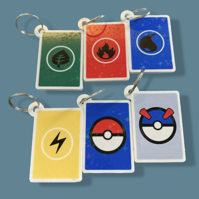 TCG Themed Holographic Keychains