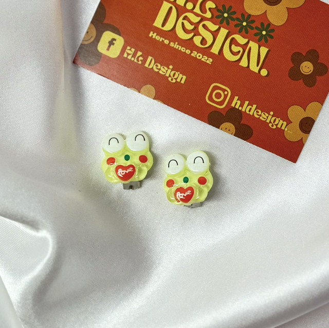 Cute Frog Clip-On Earrings
