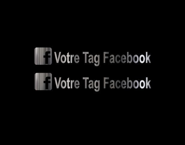 Stickers Facebook Chrome Miroir