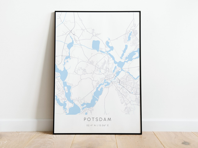 Potsdam Stadtkarte | Druck | Poster