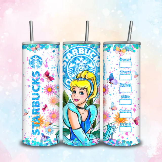 Tumbler Starbuck Paillettes Cendrillon
