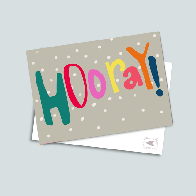 Hooray! - Postkarte