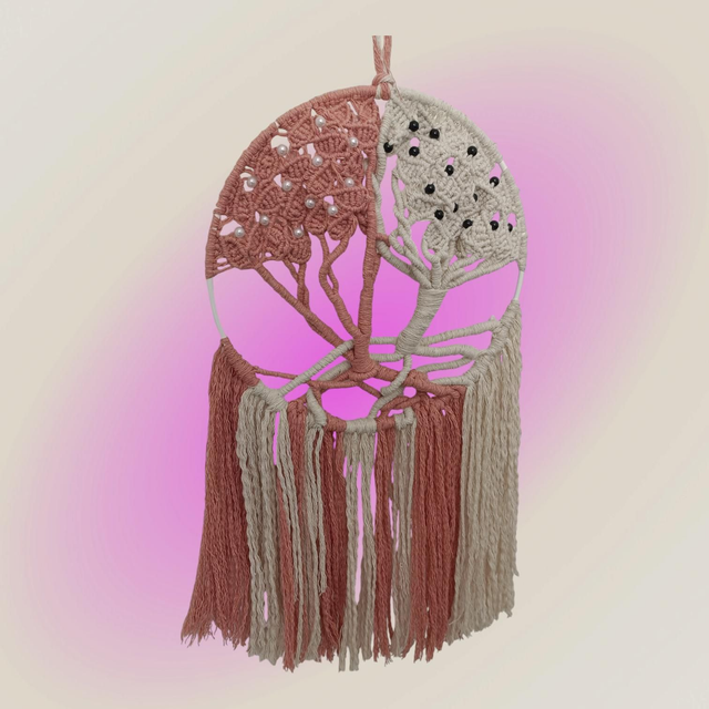 Attrape rêve Arbre de vie bicolore 