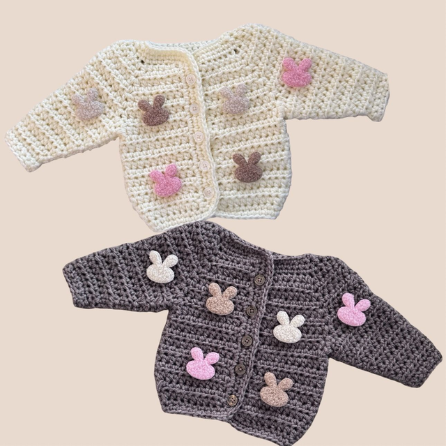 Bunny Cardigan (Neutral Bunnies)