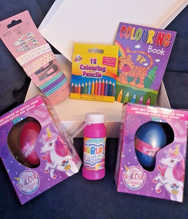 Beautiful Various Child's Gift Box of Goodies Xmas, Birthday any Occasion