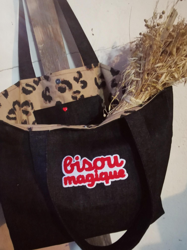 Cabas BISOU jeans noir