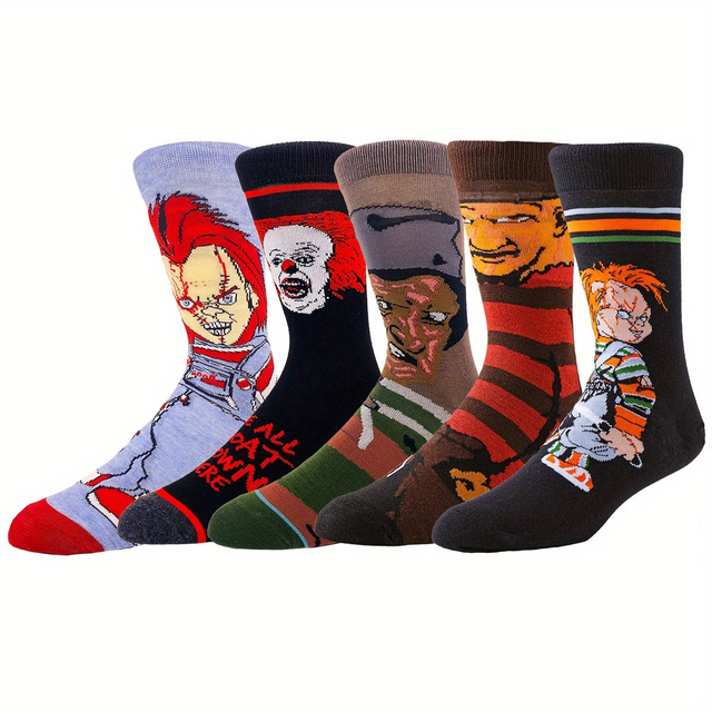 Calcetines Terror Freddy Negro