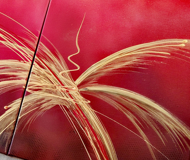 Tableau moderne flamboyant