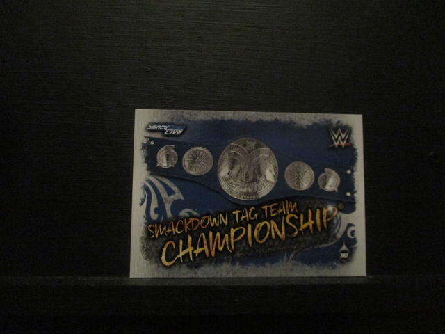Smackdown Tag Team Championship - Championship Slam Attax Live Original Trading Card #367