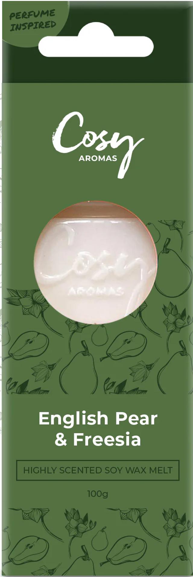 English Pear &amp; Freesia - Cosy Aromas Wax Melt