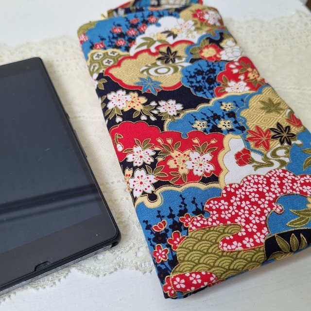 Etui zippé pour smartphone &quot;Natsuki&quot; bleu