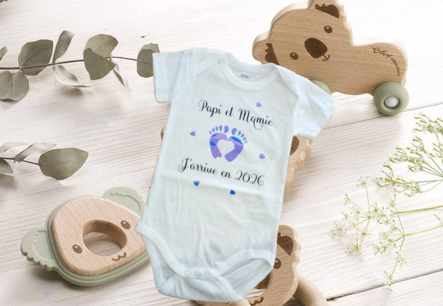 Body personnalisable "PAPI &amp; MAMIE"