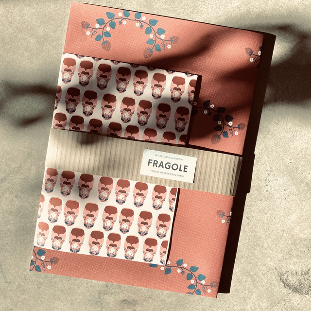 Set carta da pacchi - Fragola