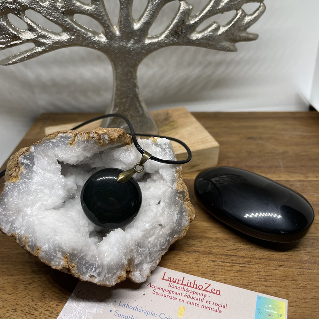 🌑OBSIDIENNE OEIL CELESTE 