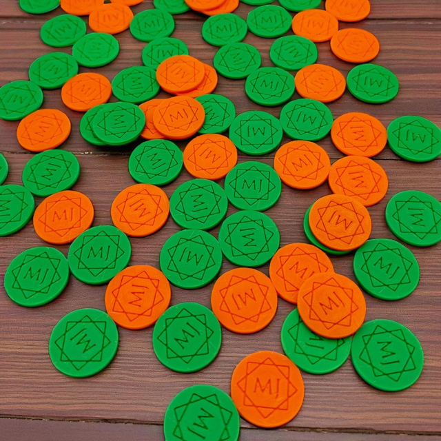 Einkaufswagen-Chips – Personalisiert mit Initialen
