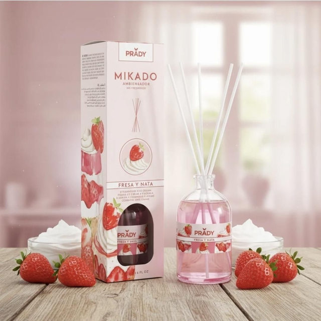 Mikado fraise chantilly 
