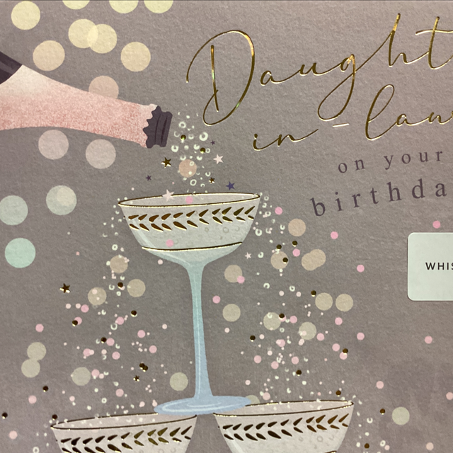 Birthday Relative Daughter-in-Law (champagne) WF