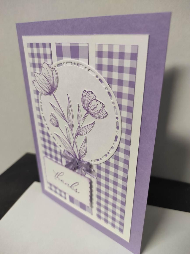 Carte de remerciement horizon de bruyère 