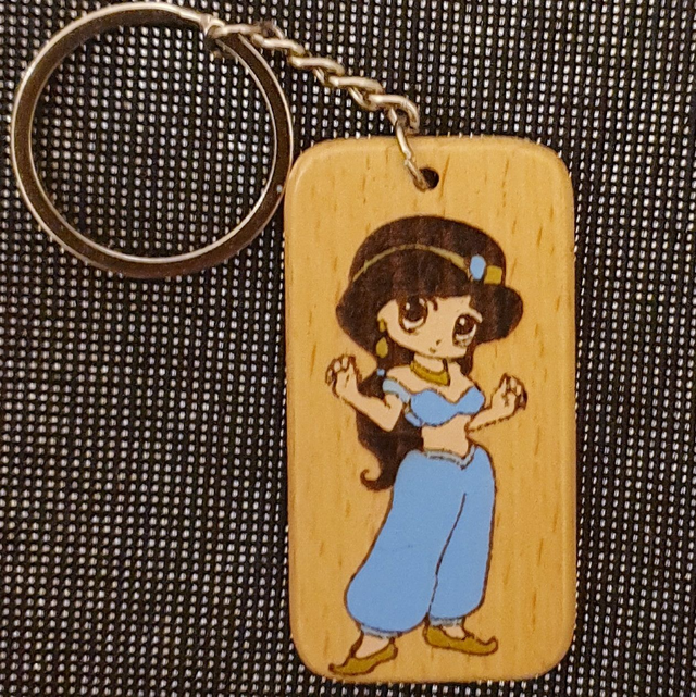 Porte-clef princesse jasmine 
