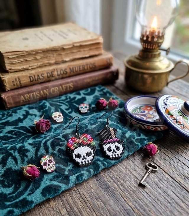 Boucles d'oreilles "Les Fiancés de Oaxaca"