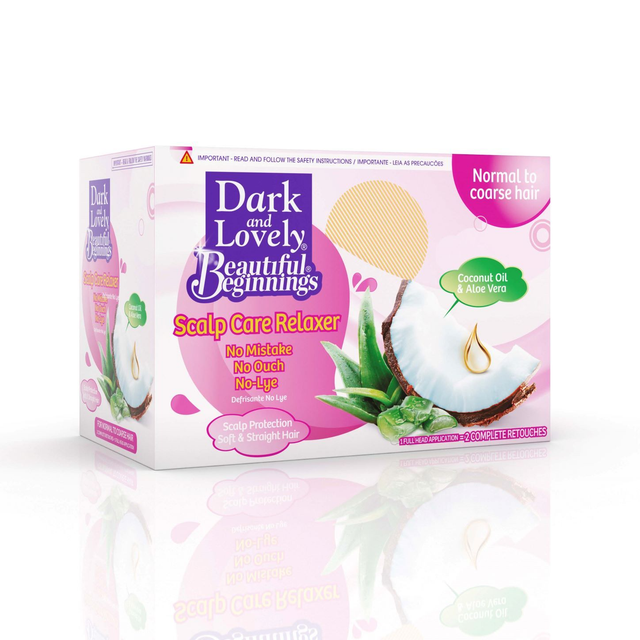 Dark & Lovely Beautiful Beginnings Scalp Care Relaxer with Coconut Oil and Aloevera