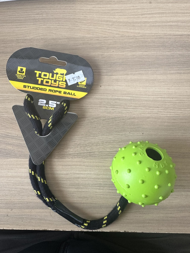 Studded  Rope Ball 2.5" or 6cm