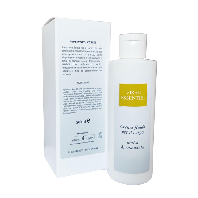 Crema  Corpo Fluida Malva e Calendula