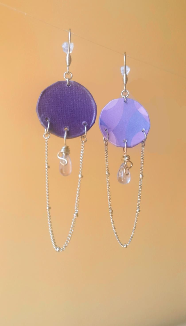 Boucles d&#039;oreilles Spring - Violet
