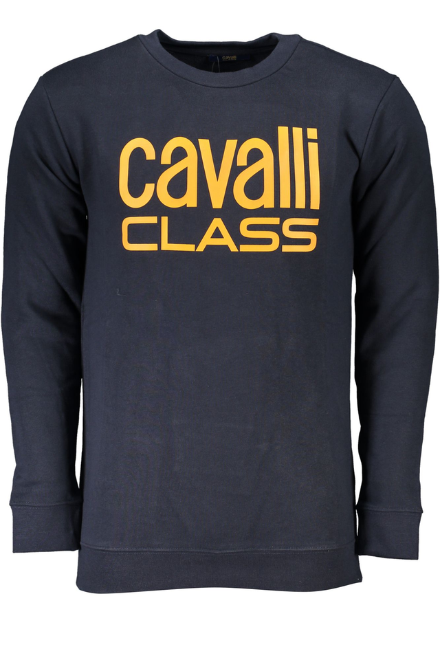 CAVALLI CLASS FELPA SENZA ZIP UOMO BLU